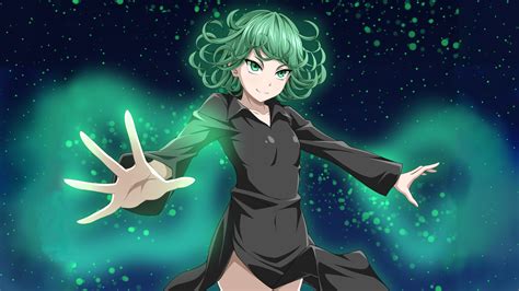 one punch man characters|one punch man characters green hair girl.